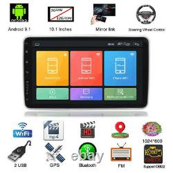 10.1 Android 9.1 Car Stereo Radio 1DIN GPS 4G WIFI OBD Multimedia Player 2+32GB