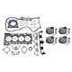 4x Pistons Kit & Cylinder Head Gasket For Audi Seat Skoda Vw Jetta 1.4 Tfsi Tsi