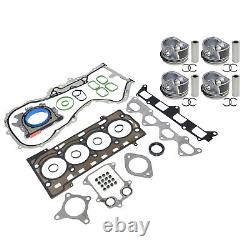 4X Pistons Kit & Cylinder Head Gasket For Audi Seat Skoda VW Jetta 1.4 TFSI TSI