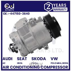 Air Con Ac Compressor Pump For Audi A2 Seat Ibiza Skoda Fabia Vw Polo Mk4 Bora