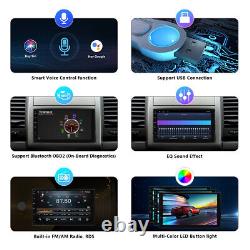 CAM+DVR+ Android 10 Double Din 7 Car Stereo GPS Sat Nav Radio DAB+ Touch Screen