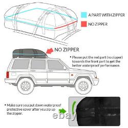 Car Roof Cargo Bag Top Carrier Rack Storage Luggage Travel Box 15 Cubic Feet