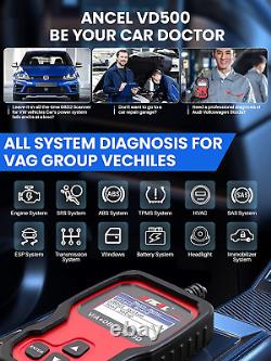 Diagnostic Scanner for VW Audi Skoda Seat Check Engine Light and More