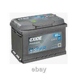 EA612 Exide Premium 60Ah 600CCA 12v Type 075 W075TE Car Battery 4 Year Warranty