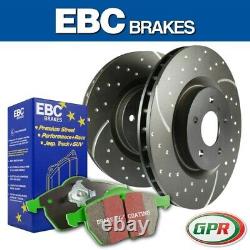 EBC Greenstuff Rear Brake Pad & Drilled/Grooved Disc Kit PD11KR621