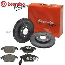 For Audi A3 S3 1.8 T Turbo 8L Brembo Front Grooved Max Brake Discs & Pads 312mm