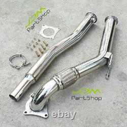 For VW GOLF MK5 MK6 GTi 2005-2012 / Audi A3 2.0T 3 Decat Turbo Exhaust Downpipe