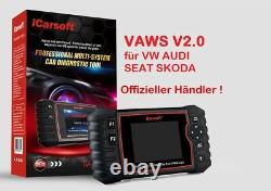 ICarsoft VAWS V2.0 für VAG VW Audi Seat Skoda OBD Diagnose Service Rückstellung