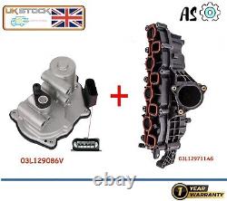 Intake Manifold + Flap Motor For Audi, Seat, Skoda & Vw 2.0tdi 03l129711ag