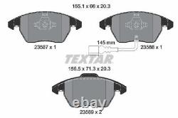 TEXTAR Brake Discs & Pads Front Braking Service Set Fits Audi Seat Skoda VW