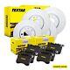 Textar Brake Discs & Pads Front & Rear Braking Set Fits Audi Seat Skoda Vw