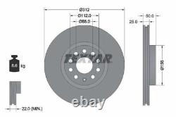 TEXTAR Brake Discs & Pads Front & Rear Braking Set Fits Audi Seat Skoda VW