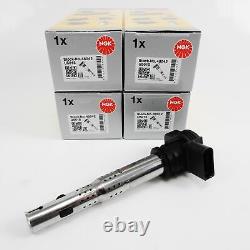 4 Modules de Bobine d'Allumage NGK pour Audi Seat Skoda VW Lamborghini TFSI S3 RS3 RS4