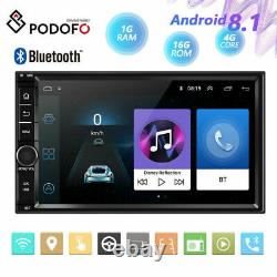 7in 2din Android 8.1 Quad-core Voiture Stereo Radio Gps Sat Nav Bt Wifi Lecteur Mp5