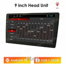 9 Pouces Android 10 Chef Unité Voiture Stereo Gps Sat Nav Radio 2 Din Touch Usb Wifi Bt