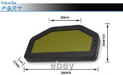 9000rpm Tacho Car Dash Race Display Sensor Kit Bluetooth Écran LCD Rally Gauge