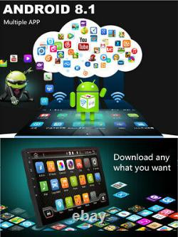 Android8.1 1din 10.1dans Bt Car Stereo Radio Sat Nav Gps Wifi Audio Usb Mp5 Player