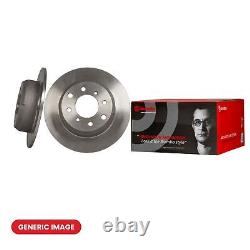 Disques de frein arrière solides revêtus + kit de service de plaquettes adapté à Audi Seat Skoda VW BREMBO