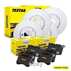 Jeu de freins avant et arrière TEXTAR Disques et plaquettes de frein compatible avec Audi Seat Skoda VW