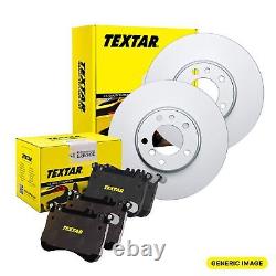 Kit de service de freinage avant avec disques et plaquettes de frein TEXTAR compatible avec Audi, Seat, Skoda, VW