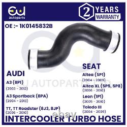 Pour Audi A3 Tt Skoda Superb Seat 1.9 Tdi Tuyau de refroidisseur intermédiaire à turbocompresseur 1k0145832b