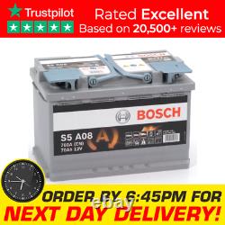 S5 A08 Bosch Agm Batterie De Voiture 12v 70ah Type 096 S5a08