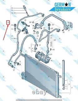 Tuyau de tuyau de climatisation Audi Skoda Seat Vw 2013-2020 5q0820741b Nouveau