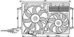 Ventilateur de refroidissement du moteur AVA 220W de puissance nominale, adapté pour Audi Seat Skoda VW VN7529